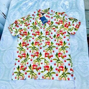 Brooks Brothers Cherry Print Pajama Set NWT